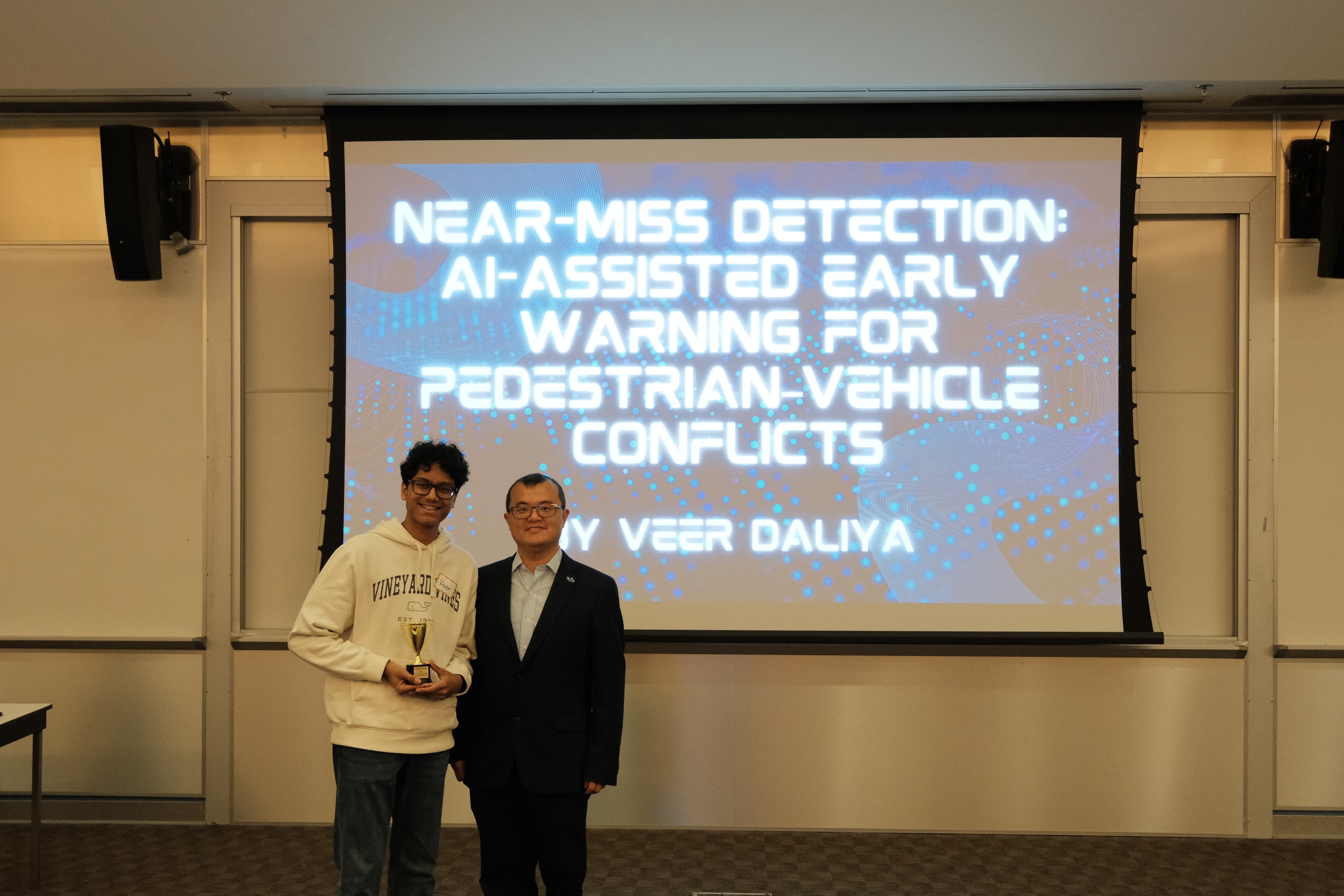 Near-Miss Detection: AI-Assisted Early Warning for Pedestrian–Vehicle Conflicts